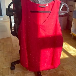 red rhinestone blouse